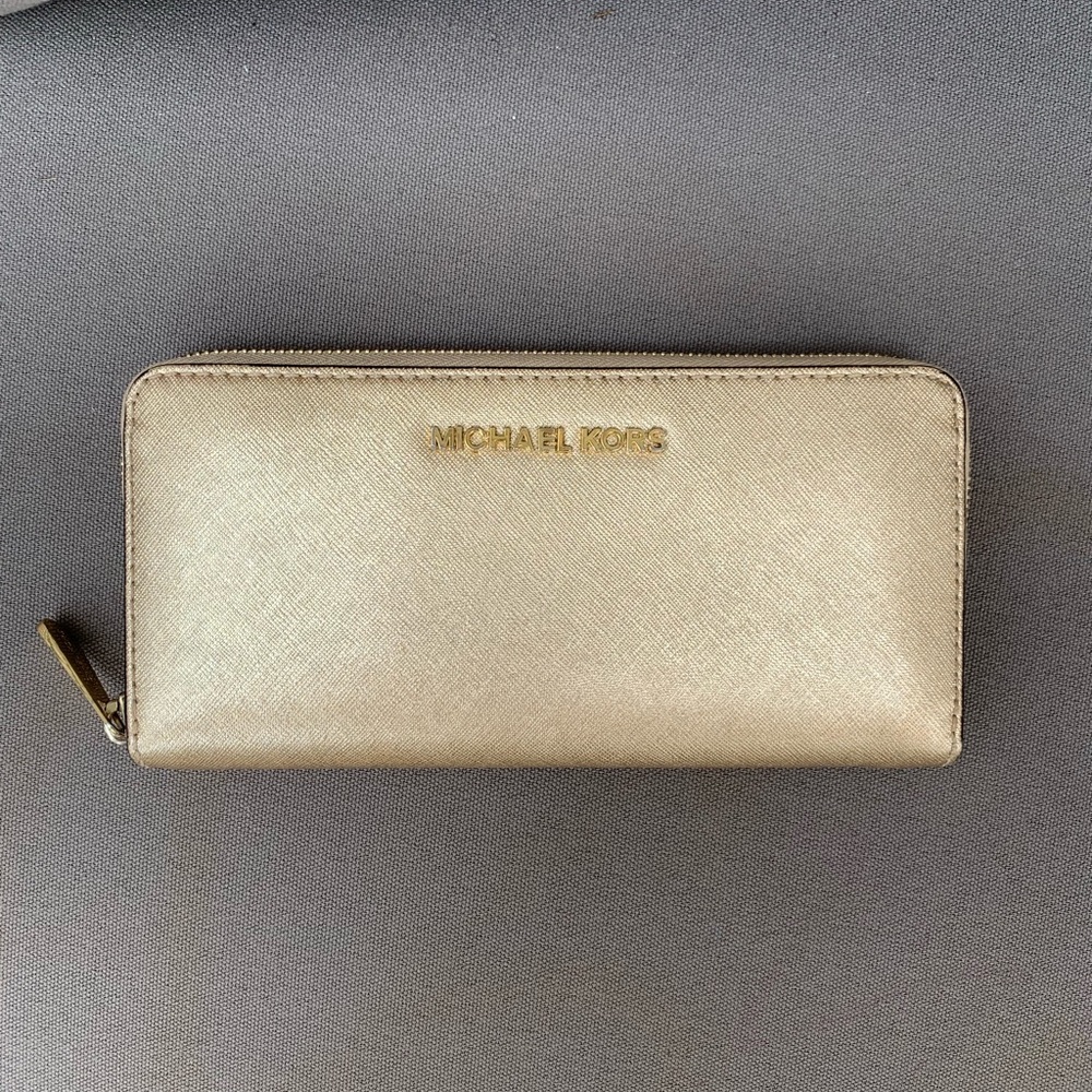 Michael Kors Gold Wallet